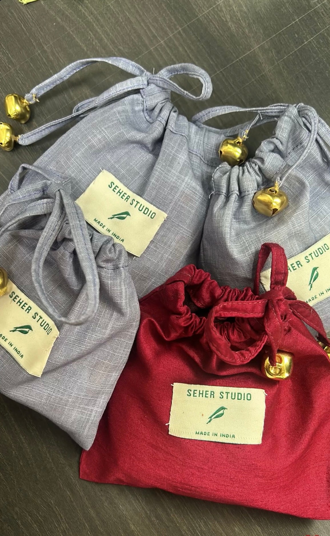 Embroidered charm Bangles (set of 5)