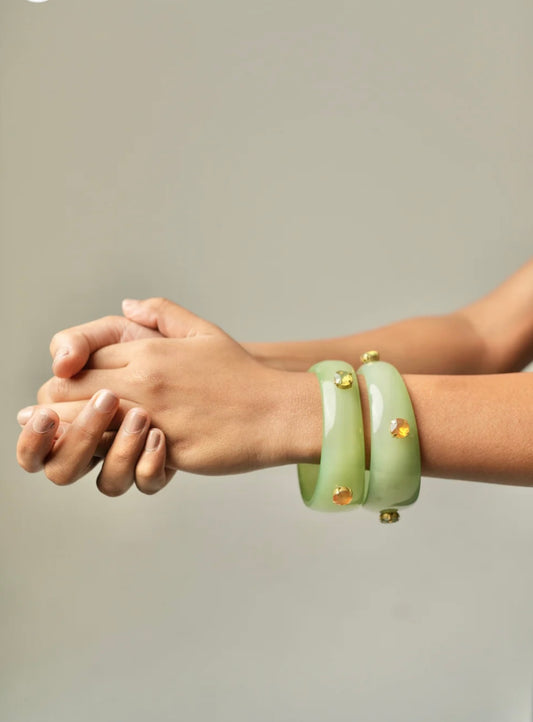 Seafoam Gleam bangles 2.0