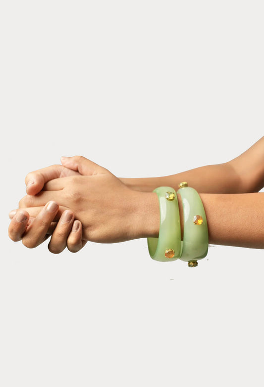 Seafoam Gleam bangles 2.0