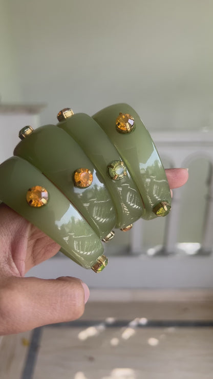 Seafoam Gleam bangles 2.0