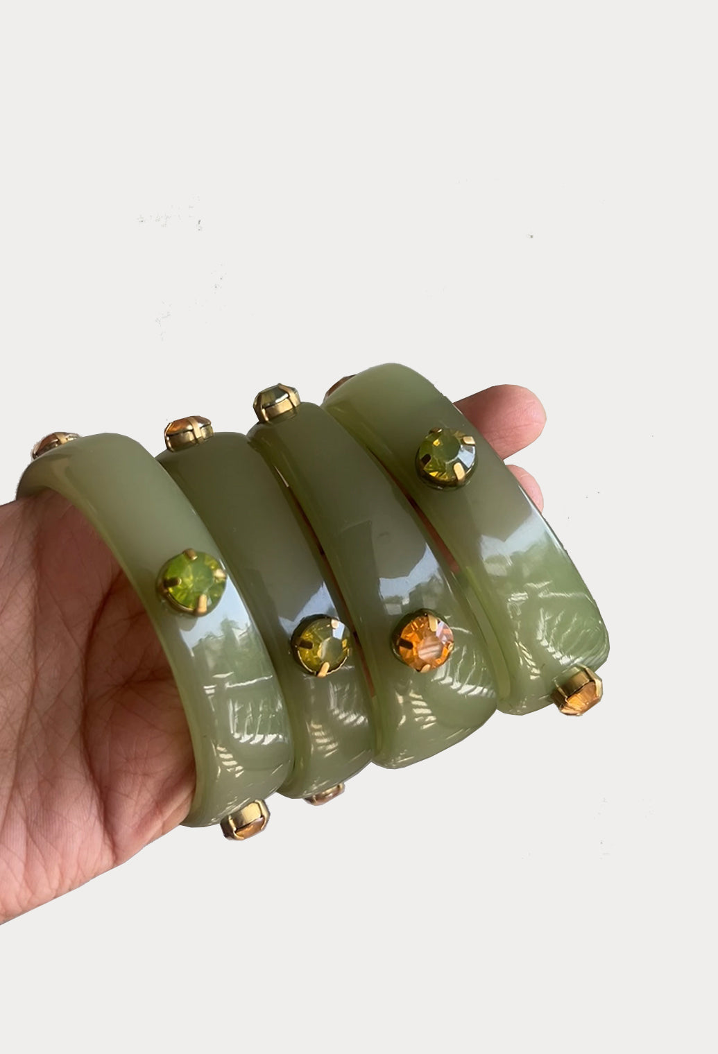 Seafoam Gleam bangles 2.0